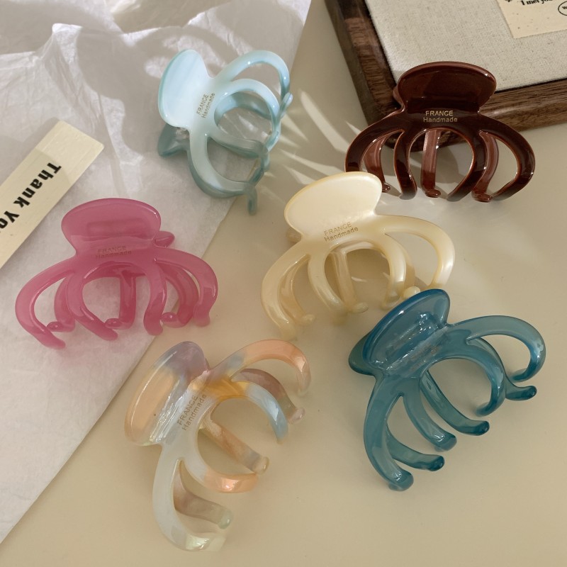 Pearl Bow Factory - Fashion Pearl Double Bow Streamer Hair Clip Women Vintage Fabric Velvet