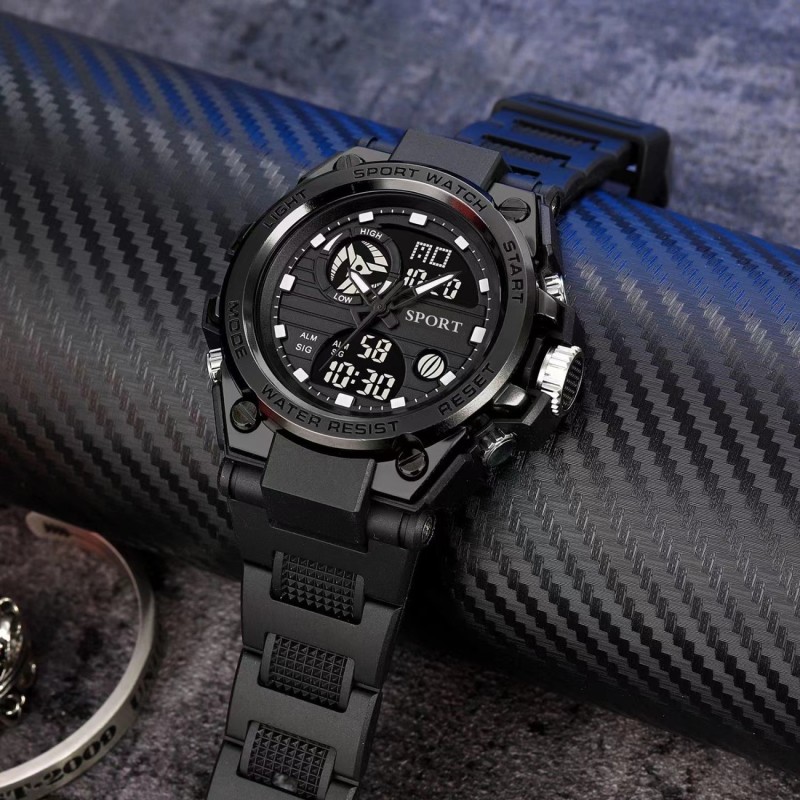 Electronic Watch Supplier - Multifunctional Outdoor Sports Silicone Electronic Waterproof Watch