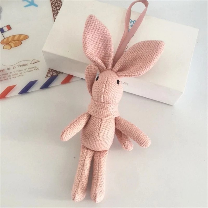 Easter Bunny Factory - Hot Sale Cute Soft Lace Dress Rabbit Stuffed 20cm Portable Easter Bunny