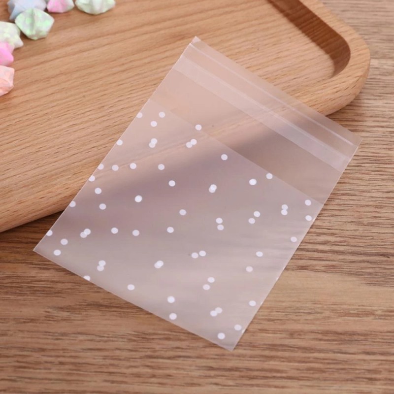 Opp Bag Manufacturer - Transparent Frosted White Dot Opp Bag Self Adhesive Pouch for DIY