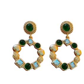 Diamond Hoop Factory - High Quality Low Allergy Silver Needle Diamond Hoop Earrings French