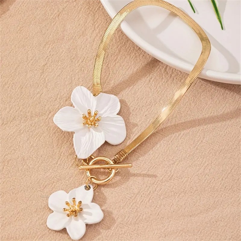 Anklet Factory - 2025 New Design Women's Fashion Flower Charm Chain Beach Jewelry