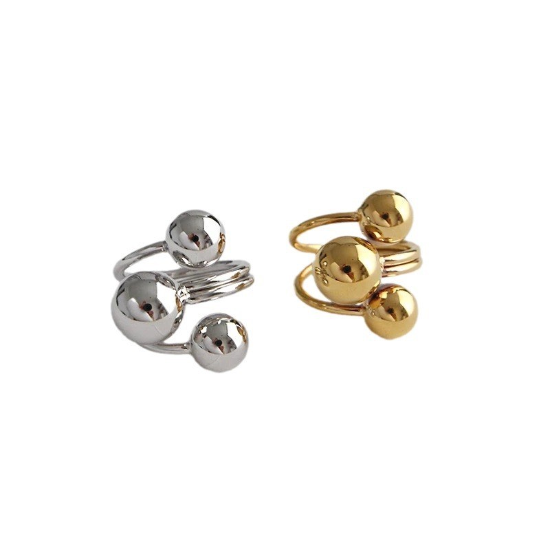 Planet Ring Factory - High Quality Copper Plated Real Gold Exaggerated Planet Index Finger Ring