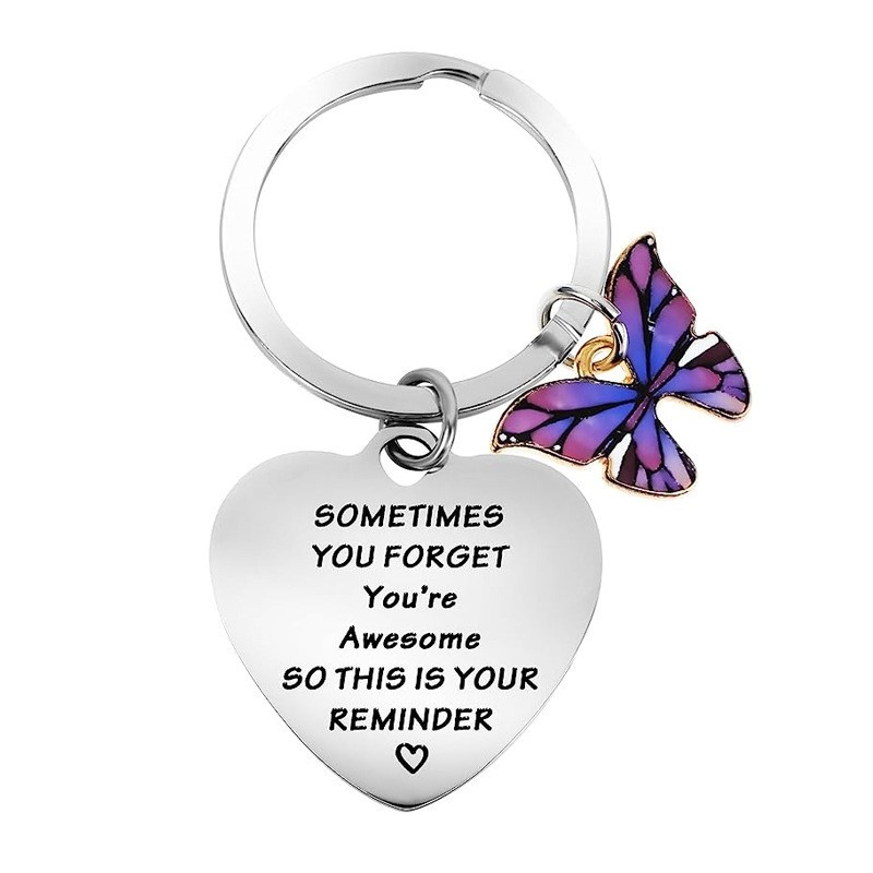 Inspirational Keychain Supplier - New Inspirational Stainless Steel Key Chain for Friends Gift