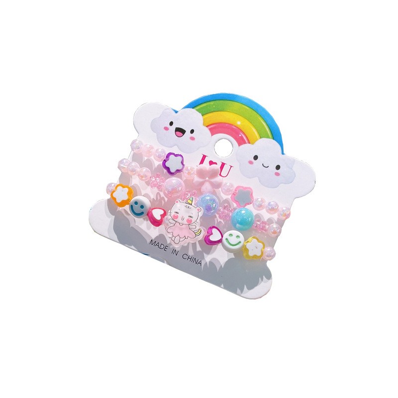 Children's Bracelet Factory - Hot-selling Children's Acrylic Hand-beaded Colorful Cartoon Bracelet