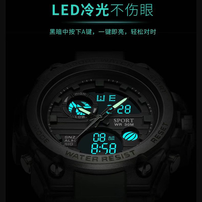 Electronic Watch Supplier - Multifunctional Outdoor Sports Silicone Electronic Waterproof Watch