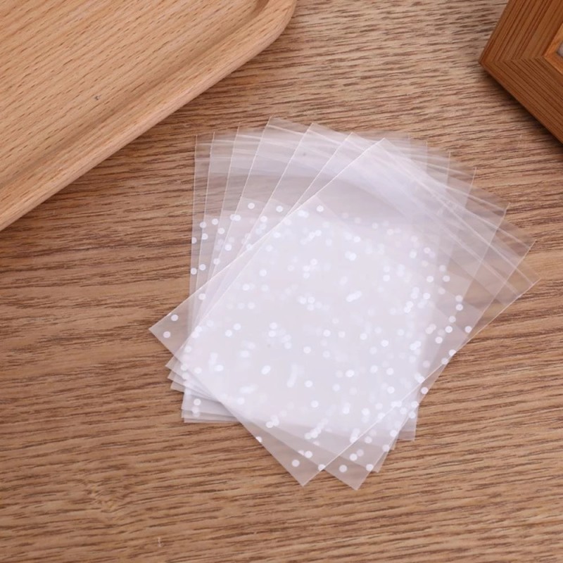 Opp Bag Manufacturer - Transparent Frosted White Dot Opp Bag Self Adhesive Pouch for DIY