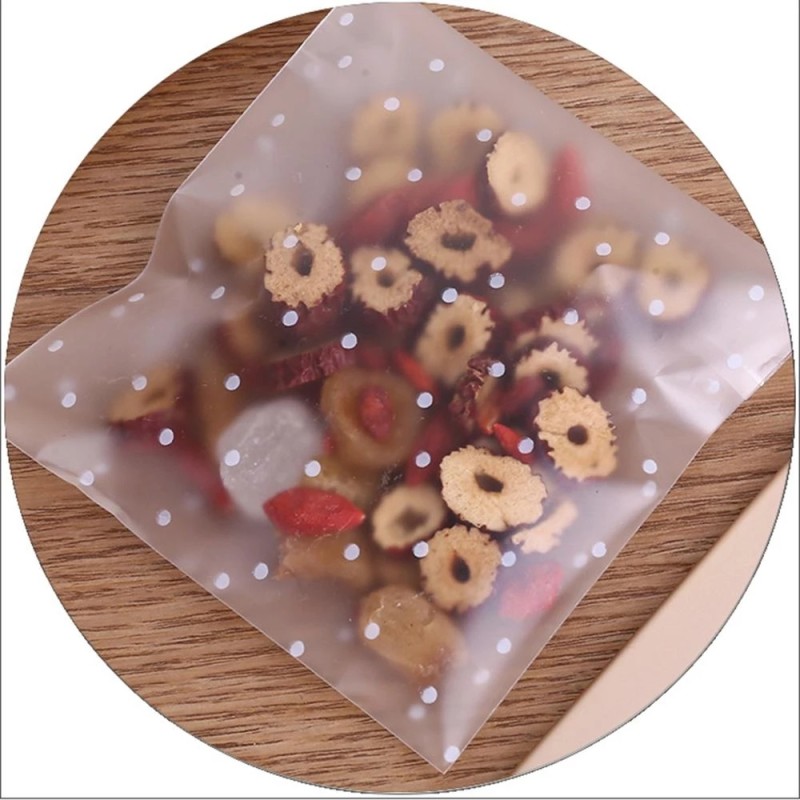 Opp Bag Manufacturer - Transparent Frosted White Dot Opp Bag Self Adhesive Pouch for DIY