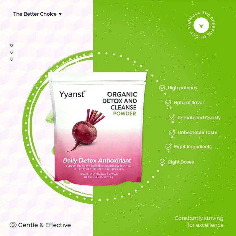 Private Label Detox Slimming Powder for Adults - Organic Natural Flavor, Low-Sugar Digestive Support