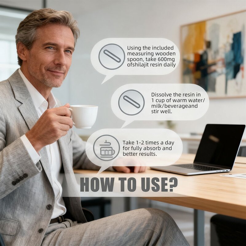 Shilajit Resin Manufacturer - Organic Himalayan 50g Supplement for Energy & Immune Support