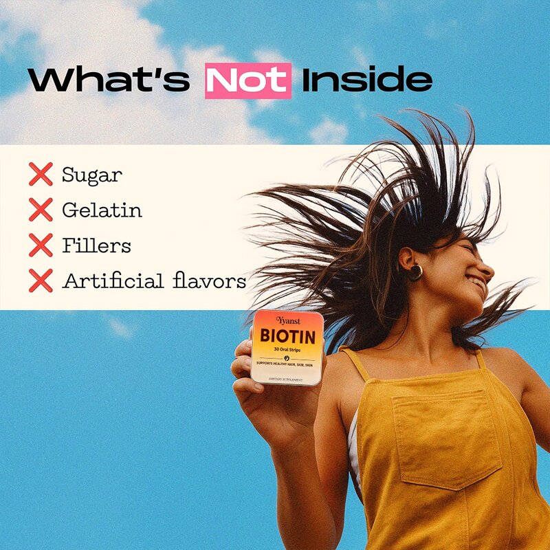 Collagen Biotin Oral Strips Manufacturer - Vegan Dietary Supplement for Adults, Custom OEM/ODM