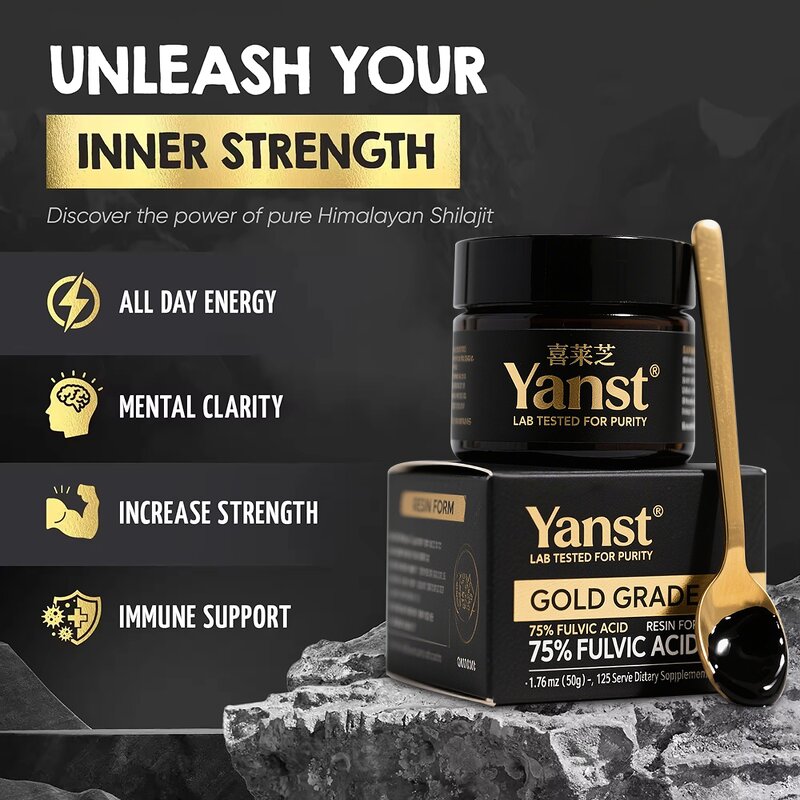 Himalayan Shilajit Resin Manufacturer - Organic, 95% Fulvic Acid, 125 Servings, Food Grade