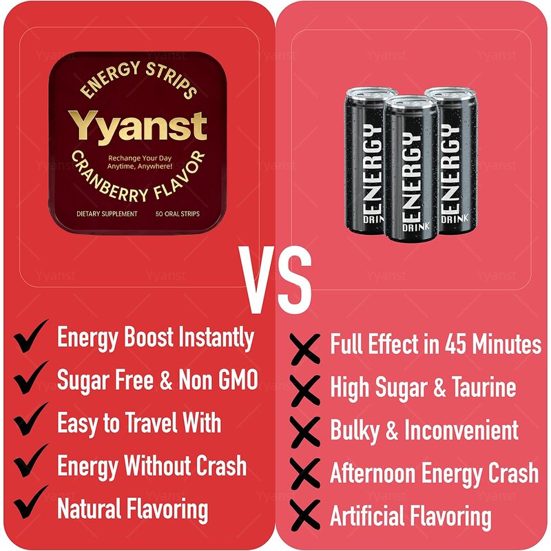 Cranberry Flavor Energy Oral Strips Manufacturer - Quick Dissolve Focus & Mood Support, Custom OEM/ODM