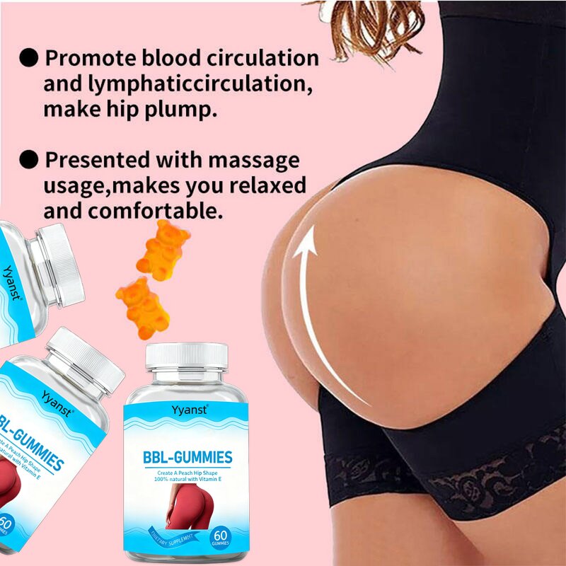 BBL Enlarged Hip Gummy Candy Manufacturer - OEM/ODM with Vitamin E & Custom Flavor