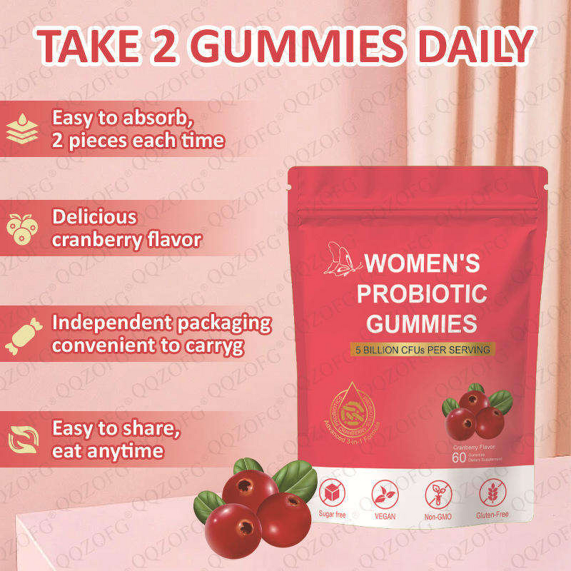 Women's Probiotic Gummies Manufacturer - For Digestive Health, 60 Gummies per Bag