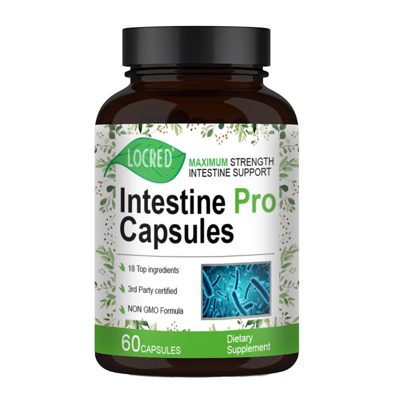 Intestine Pro Capsules Manufacturer - 18-Ingredient Non-GMO Formula for Detox & Energy, 60 Capsules