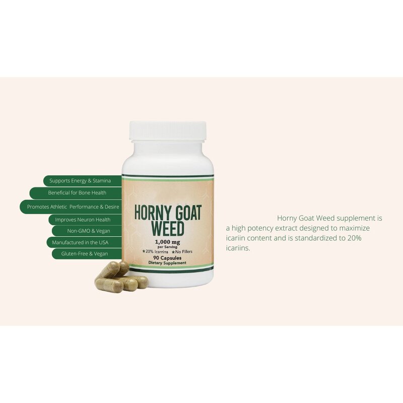 Horny Goat Weed Epimedium Extract Capsules Manufacturer - OEM/ODM, with Maca for Men