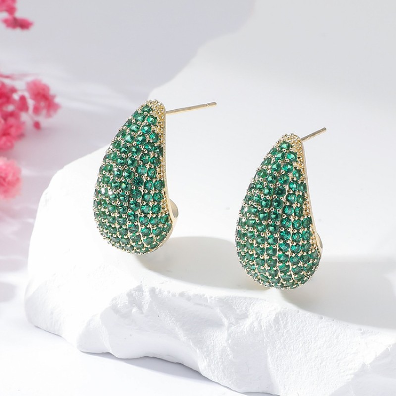 Crystal Zircon Necklace Factory - Fashion Dainty Jewelry Brass 18K Gold Plated Tarnish Free Crystal Zircon Charm Necklaces