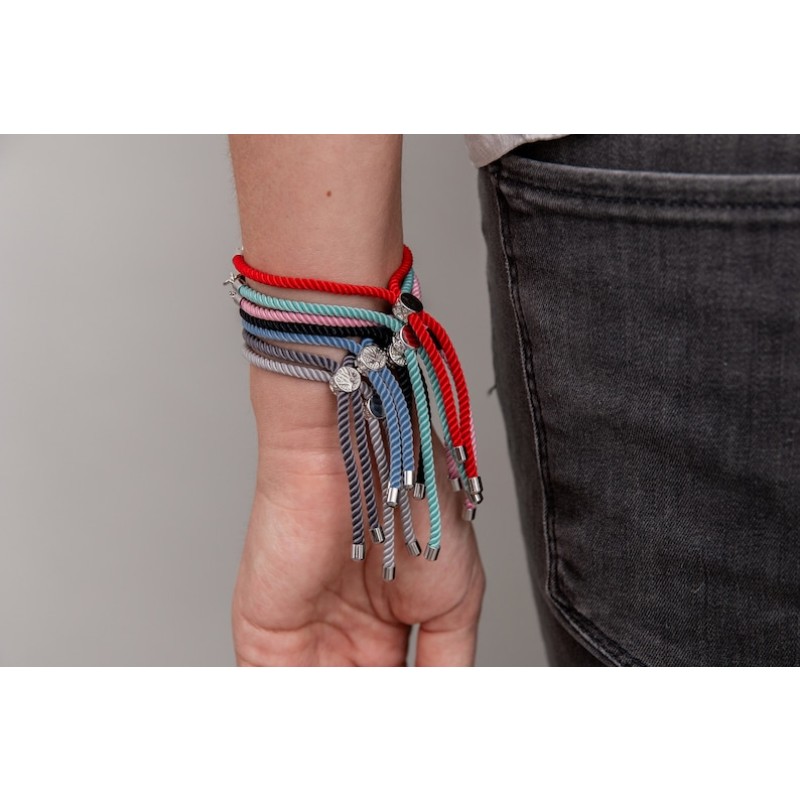 Engraved Bracelet Supplier - Stainless Steel Gold Plated Engraved Alphabet Letter Initials Adjustable Cord Bracelet