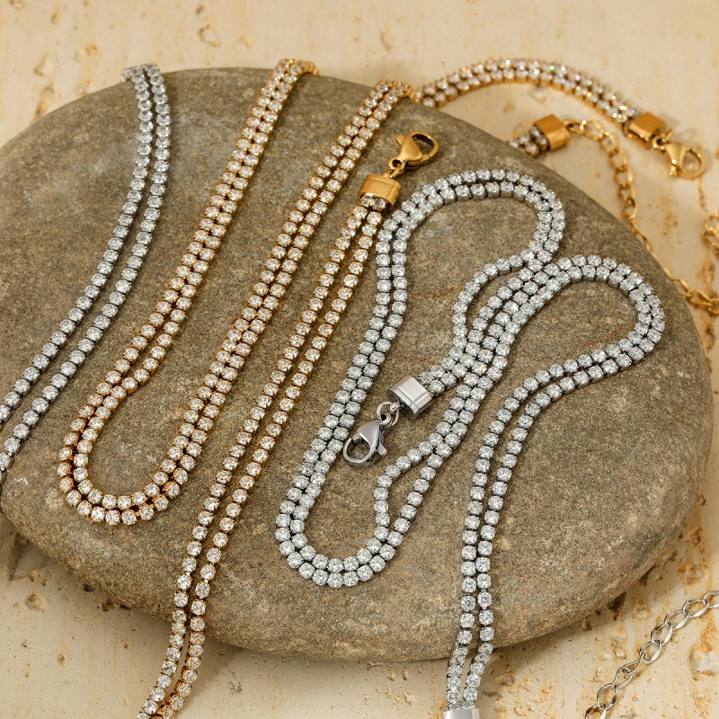 Pearl Jewelry Set Manufacturer - Femme Elegant Freshwater Natural Pearl Jewelry Gold Pearl Necklace Bracelet Set