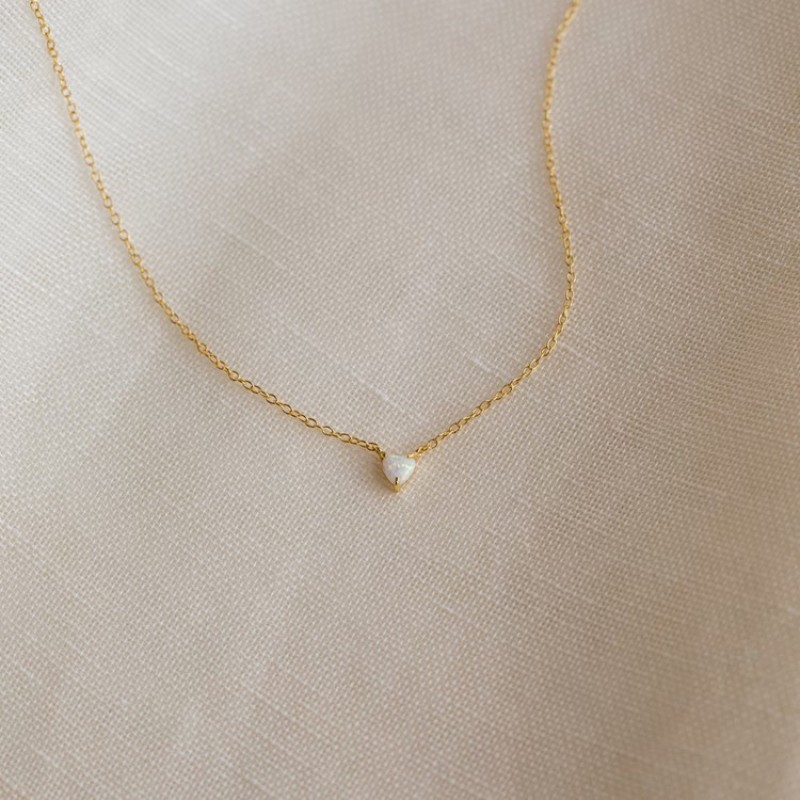 Love Heart Necklace Factory - Women's Trendy 18k Gold Plated Sterling Silver Love Heart Shape Necklace Crystal Choker