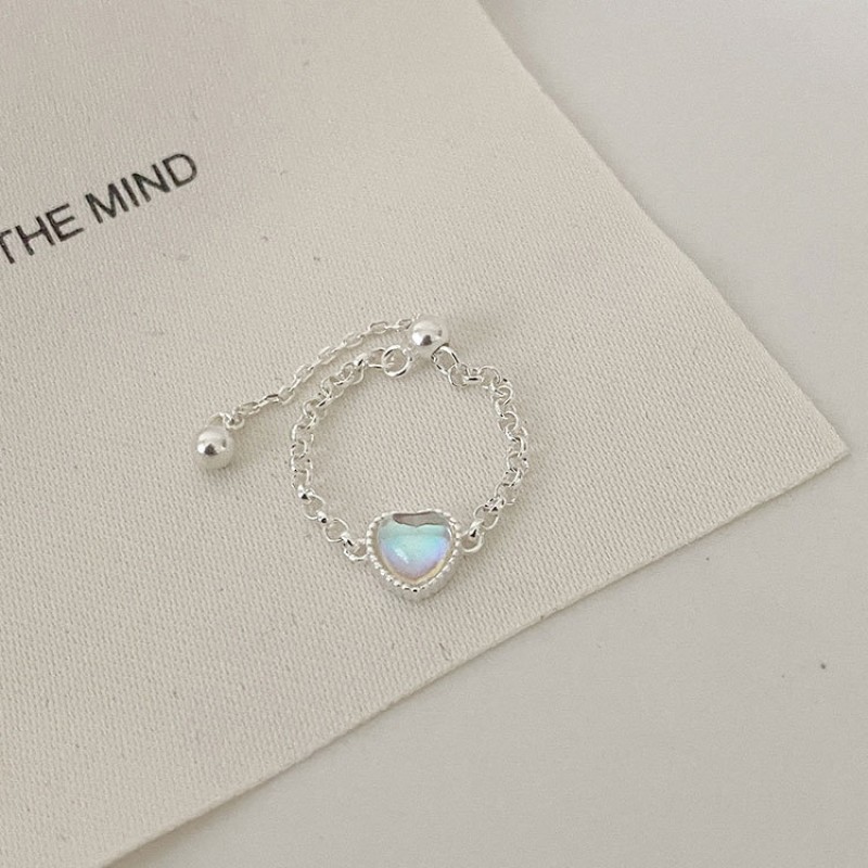 Opal Necklace Supplier - Wholesale Customizable Initials Birthstone 925 Sterling Silver Opal Heart Pendant Necklace