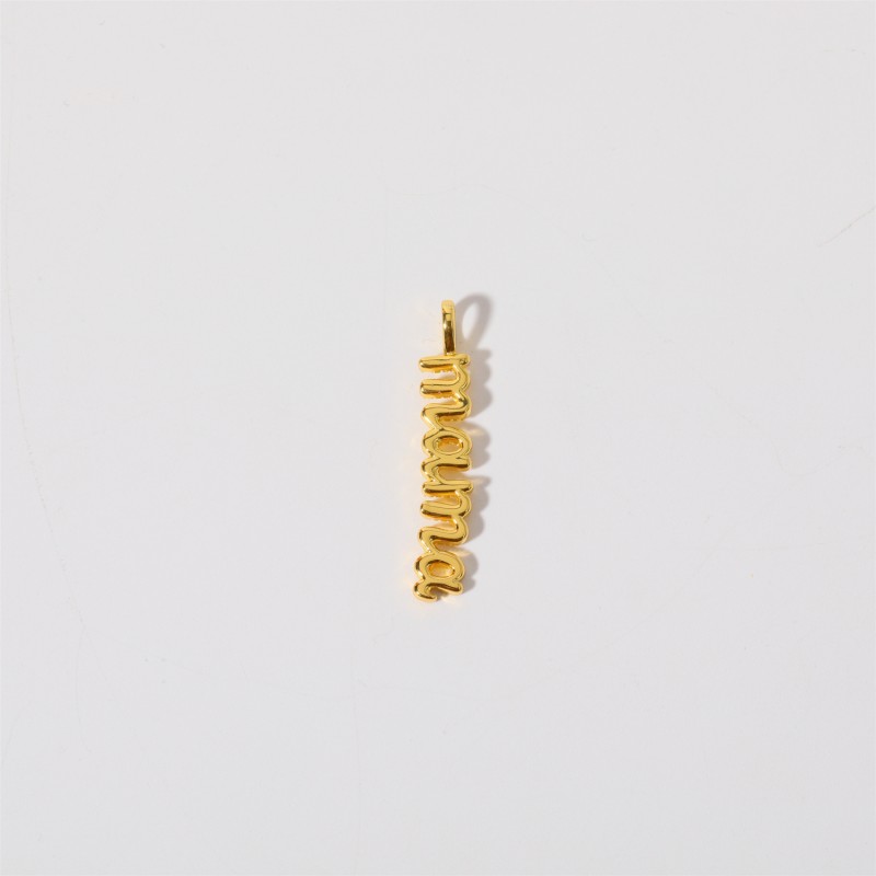 Bear Pendant Necklace Manufacturer - High Quality 18K Gold Stainless Steel Chain with CZ Stone Shiny Bear Pendent