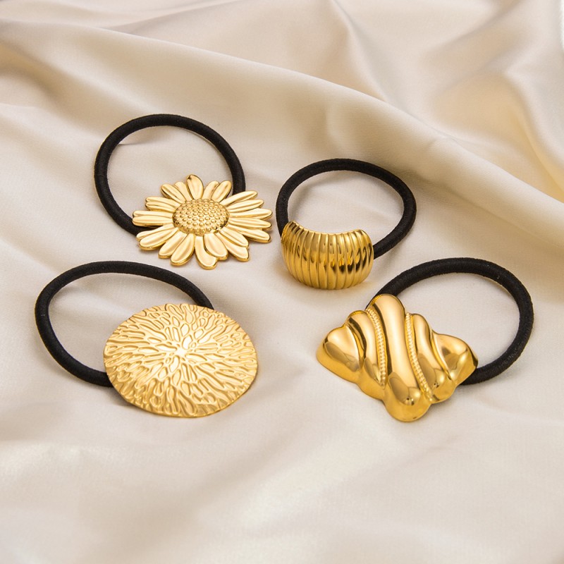 Elastic Hair Ties Manufacturer - Minimalist Style Elastic Hair Ties Irregular Geometric Square Waterproof