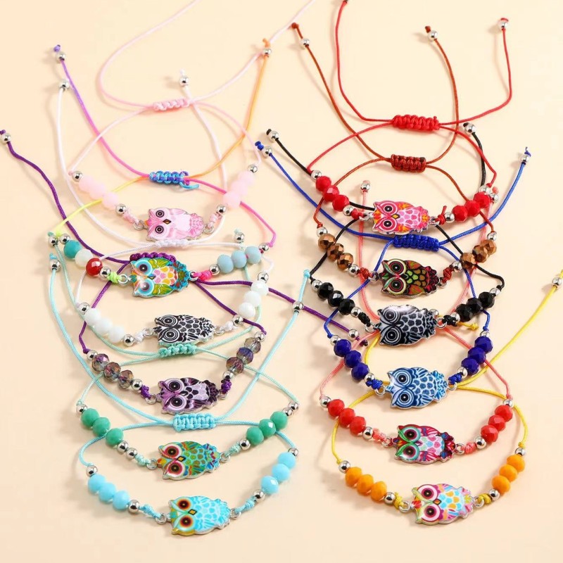 Animal Charm Bracelet Manufacturer - Evil Eye Charm Bracelet Set Red Rope Bracelets with Animal Pendants Jewelry