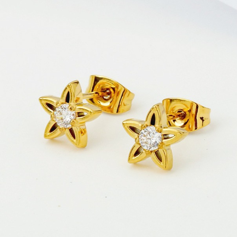 Geometric Hoop Earrings Factory - Fashion Jewelry Earrings Women Accessories Geometric Cubic Zirconia Gold Square Hoop