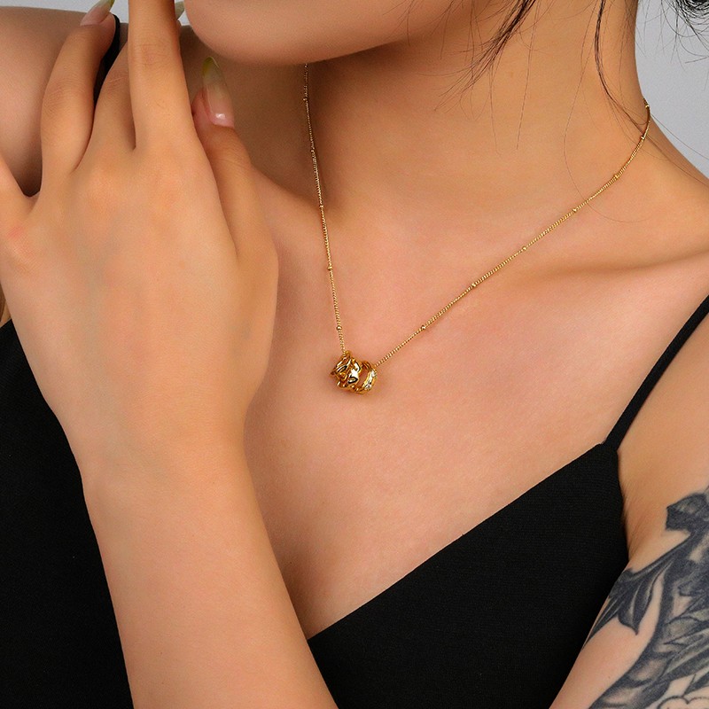 Pearl Chain Necklace Factory - Handmade Braided Natural Real Freshwater Pearls Chain Heart Pendant Necklace 925 Silver