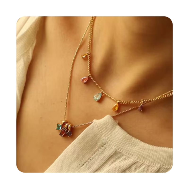 Flower Pendant Supplier - 2024 New Arrival Flower Drop Nickle Free Zircon Pendants DIY Brass Pendant Charms