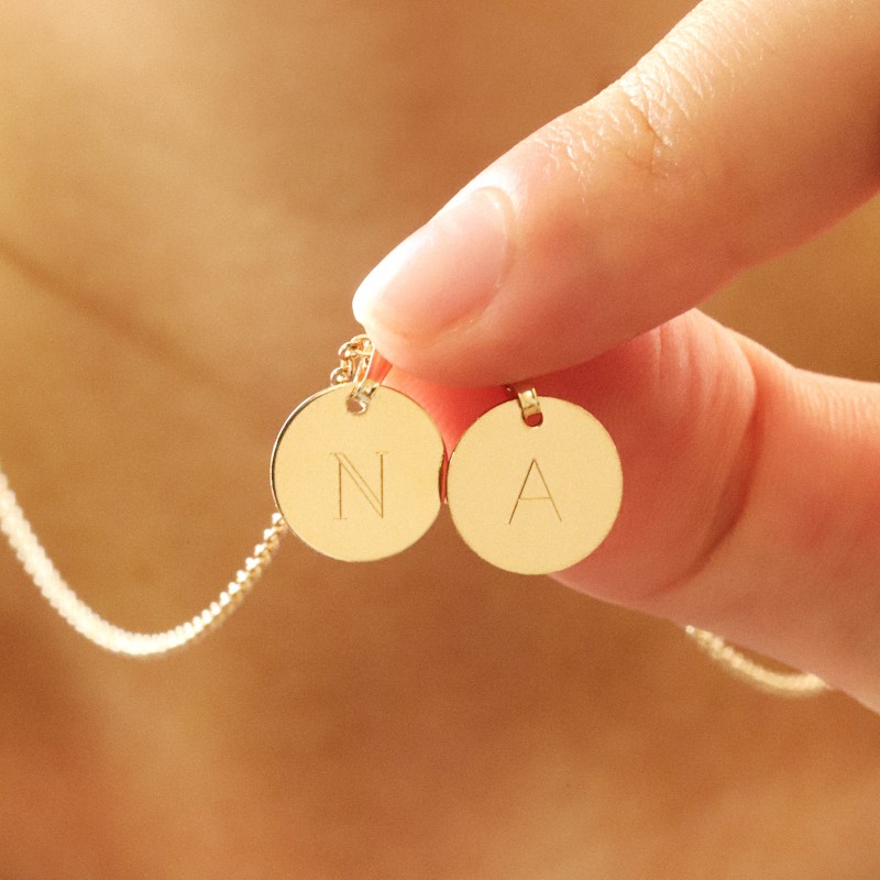 Sideway Letter Necklace Supplier - Dainty Stainless Steel Sideway Letter Necklace 18k Gold Initial Letter Choker