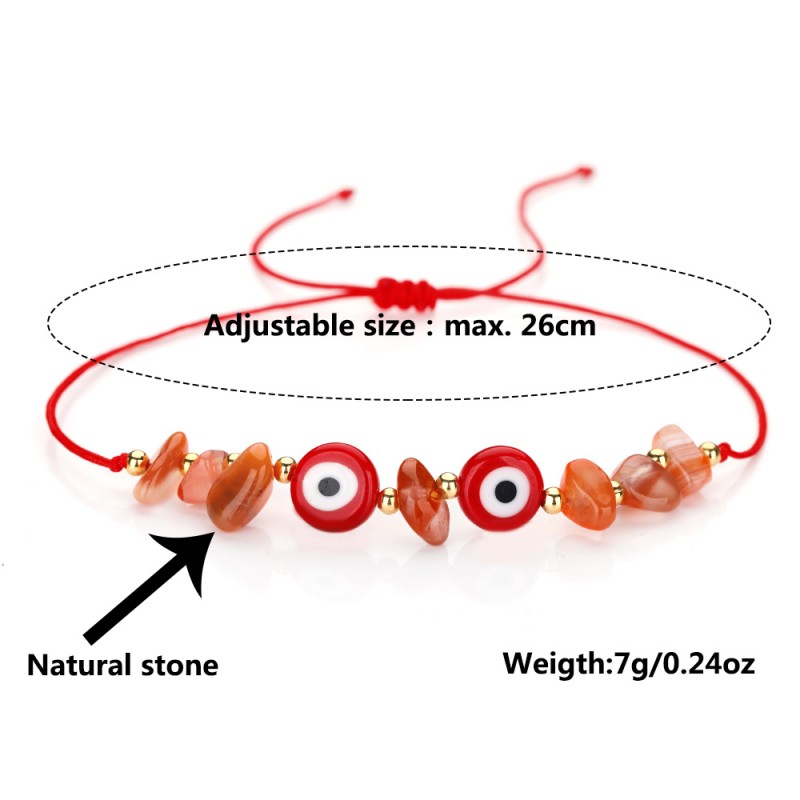 Rainbow Evil Eye Bracelet Manufacturer - Fashion Evil Eye Bracelet Rainbow Crystal Gold Beads Turkish Lucky