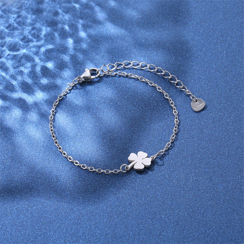 Titanium Bracelet Factory - 2024 New Model Titanium Steel 18k Gold Plating Non-fading Simple Smooth Surface Bracelet