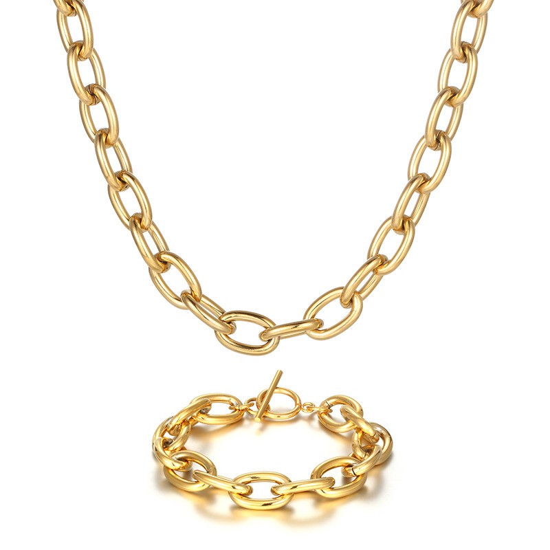 Silver Earrings Set Manufacturer - Minimalist Stainless Steel Silver Earrings Non-fading Chunky Smoothly High Polish