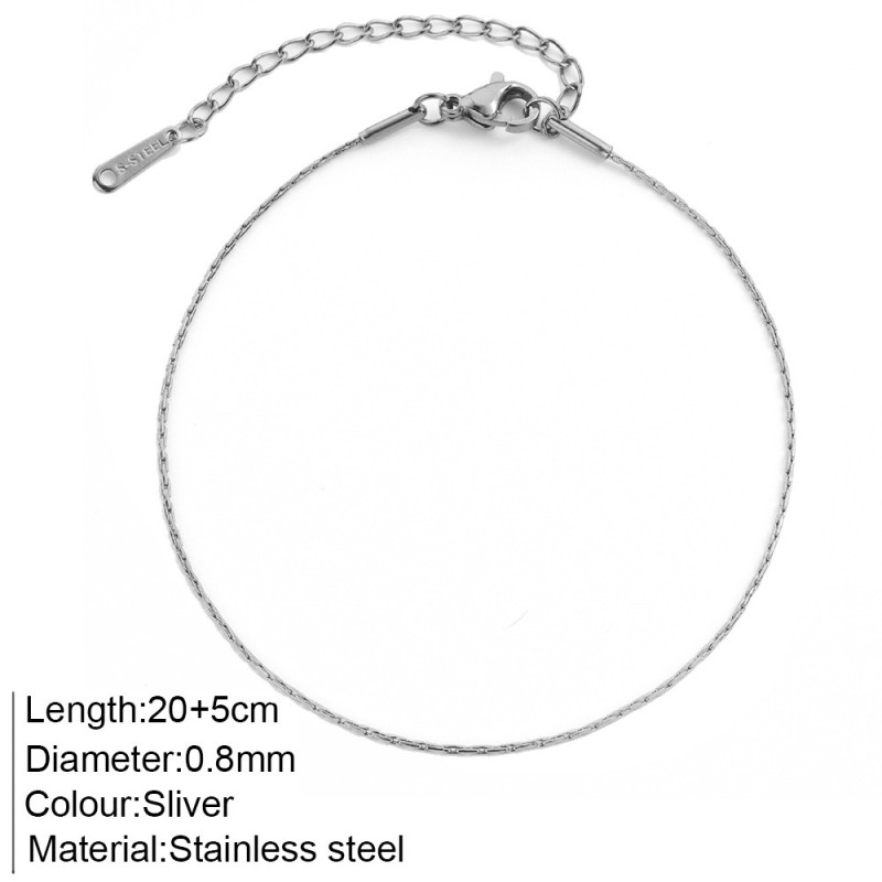 Assorted Anklets Supplier - Dainty Chain Assorted Styles Stainless Anklets Gold Pvd Plated Summer Foot Accessories