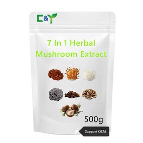 Mushroom Extract Powder Manufacturer - 7-in-1 Blend with Reishi, Cordyceps, Lions Mane & Chaga