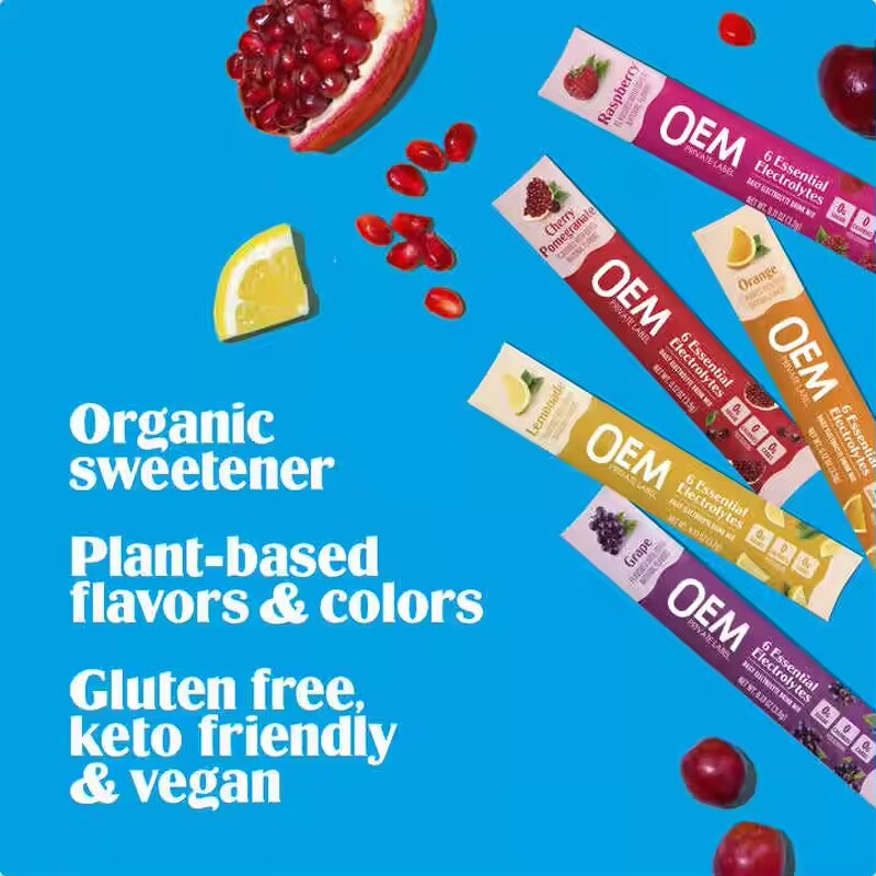 Electrolyte Drink Powder Manufacturer - Vegan Supplement Stick Packets 300g
