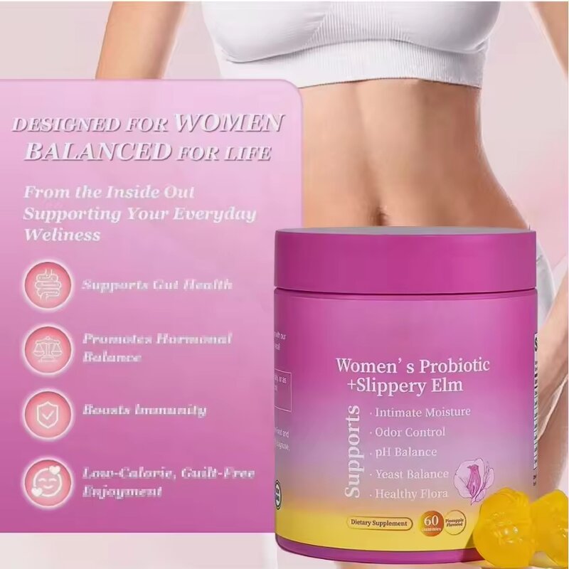 Probiotic Gummies Manufacturer - Vegan Supplements for Women with Pineapple Flavor