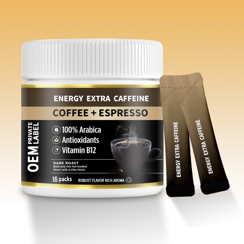 Instant Coffee Manufacturer - High Caffeine Concentrated Energy with Vitamin B