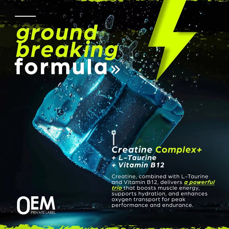 Creatine Gummies Manufacturer - Sugar Free with Electrolytes for Energy & Endurance