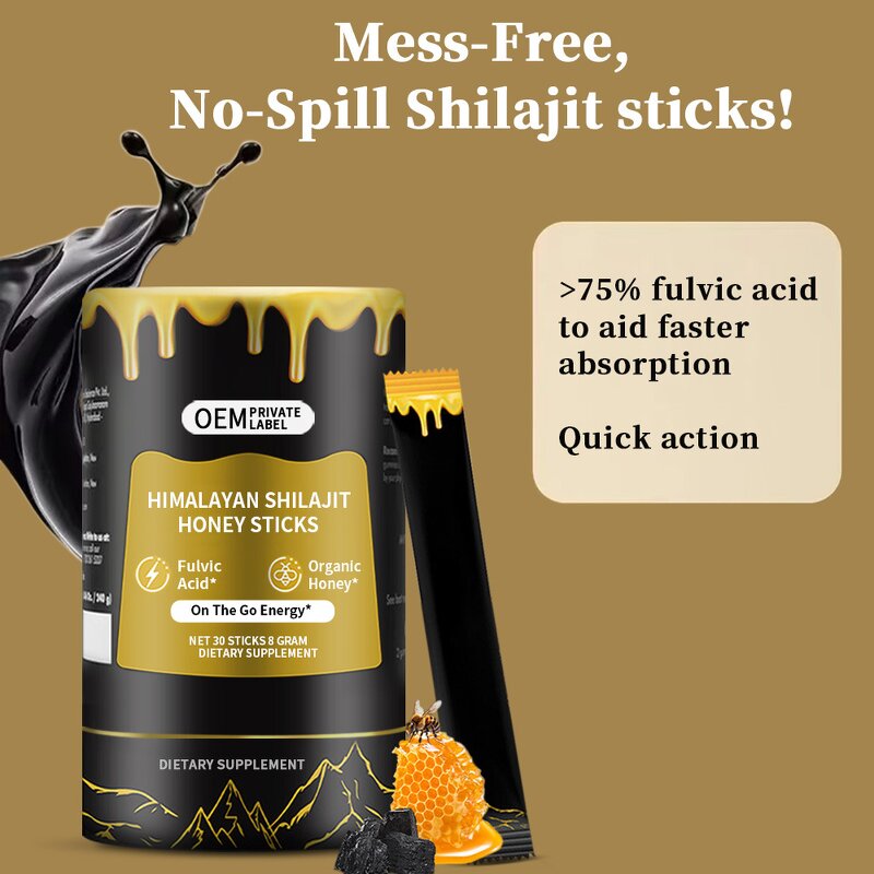 Himalayan Shilajit Honey Sticks Manufacturer - Adult Oral Liquid Gummy Candy