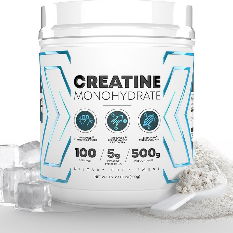 Creatine Monohydrate Powder Manufacturer - Private Label 300g/500g Unflavored for Adults