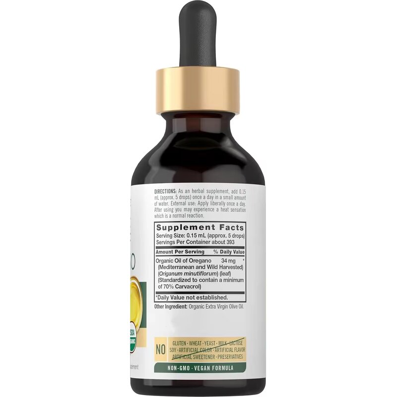 Organic Oregano Oil Drops Manufacturer - Oral Liquid Food Supplement for Immune Support