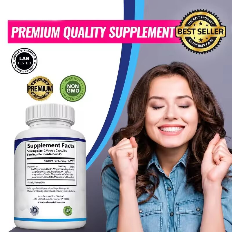 Magnesium Complex Capsules Manufacturer - Magnesium Citrate for Sleep & Muscle Relaxation