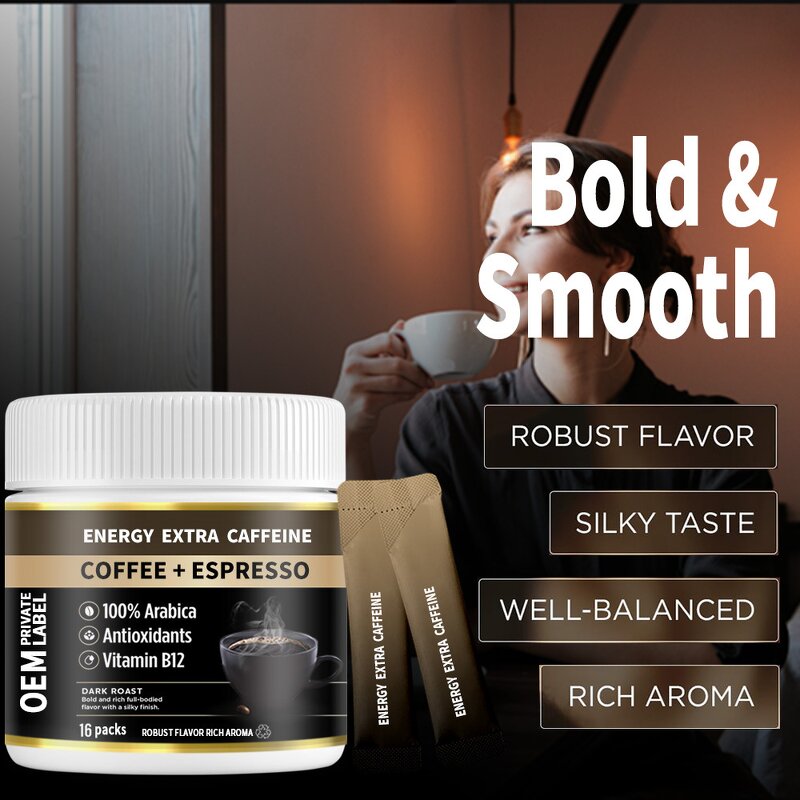 Instant Coffee Manufacturer - High Caffeine Concentrated Energy with Vitamin B