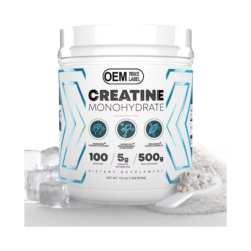 Creatine Monohydrate Powder Manufacturer - Private Label 300g/500g Unflavored for Adults