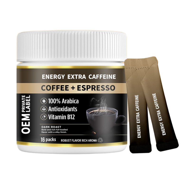 Instant Coffee Manufacturer - High Caffeine Concentrated Energy with Vitamin B
