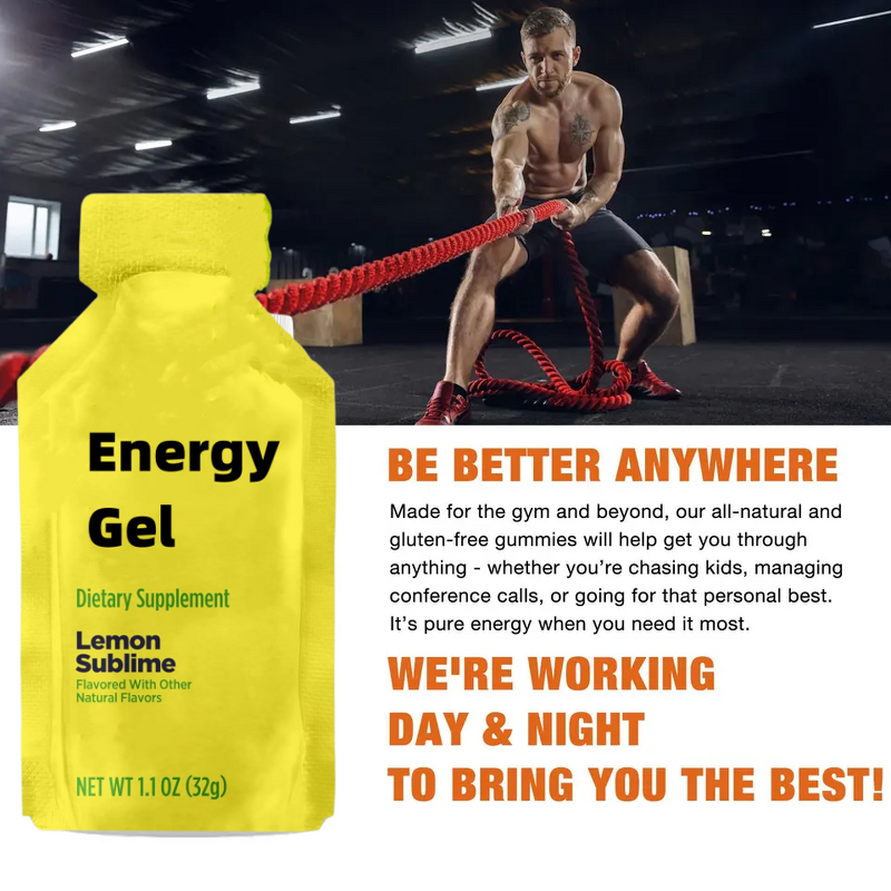 Energy Gel Manufacturer - Extra Strength Caffeine with Amino Acids Sports Supplement